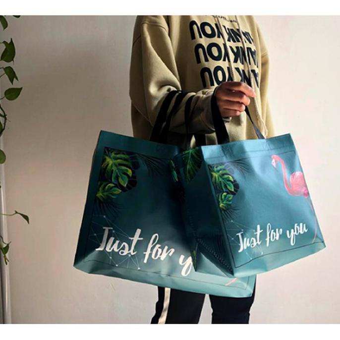 

paper bag - goodie bag painting tas kain jinjing / kantong flaminggo