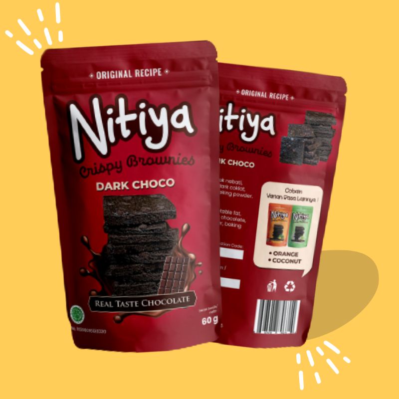 

Nitiya Crispy Brownies Rasa Dark Choco