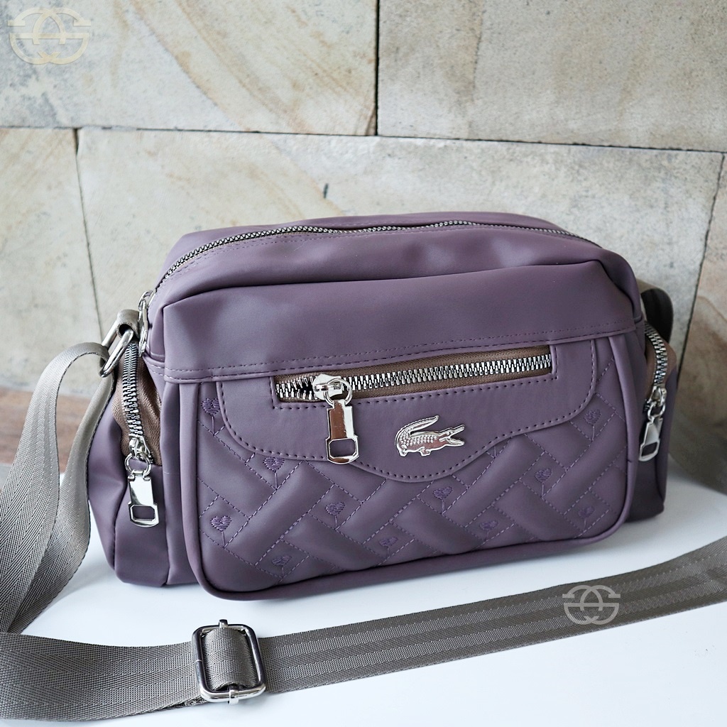 AKACI tas selempang wanita 4 ruang terbaru sling bag cewek korea nilon super AK6836 THR-3