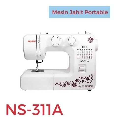 Mesin Jahit Portable Janome NS311A (DOUBLE BUBBLE WRAP+KARDUS)