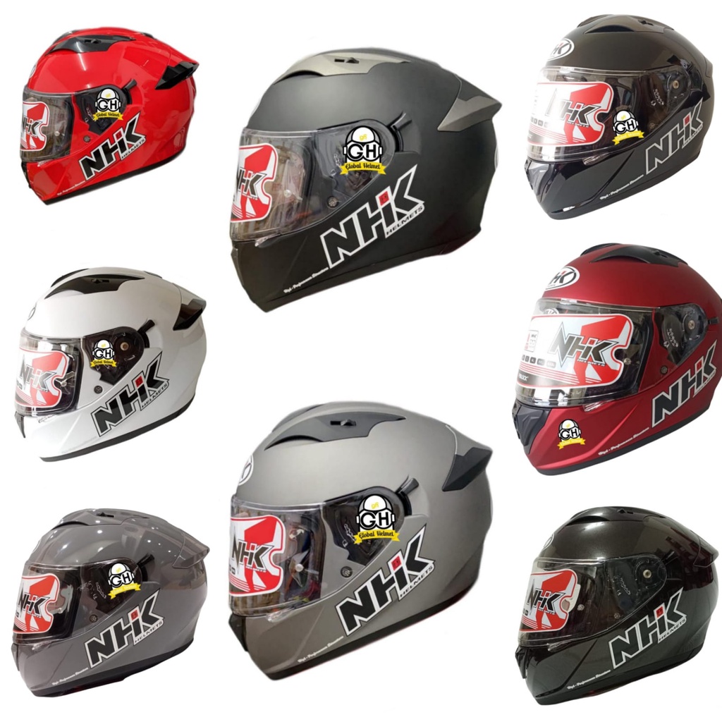 HELM NHK FULL FACE NHK GP PRIME SOLID BLACK DOFF