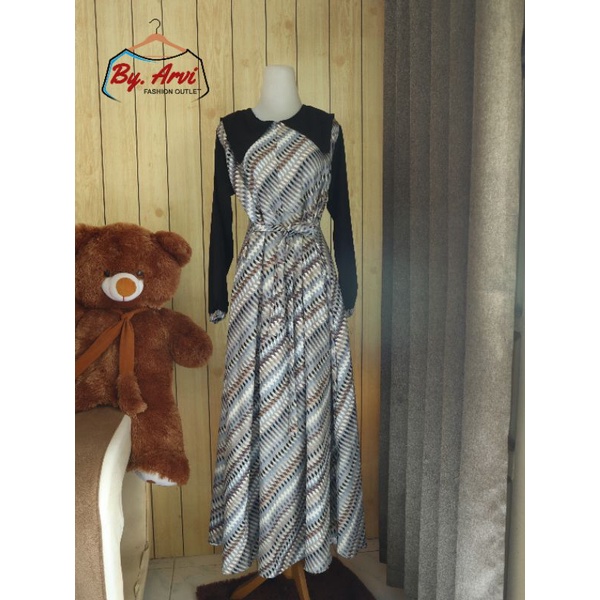 Long dress / Gamis Violetta Abstrak