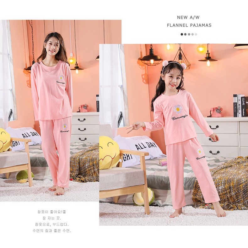 Setelan Piyama Baju Tidur Anak kids import lengan panjang/Baju Santai Anak