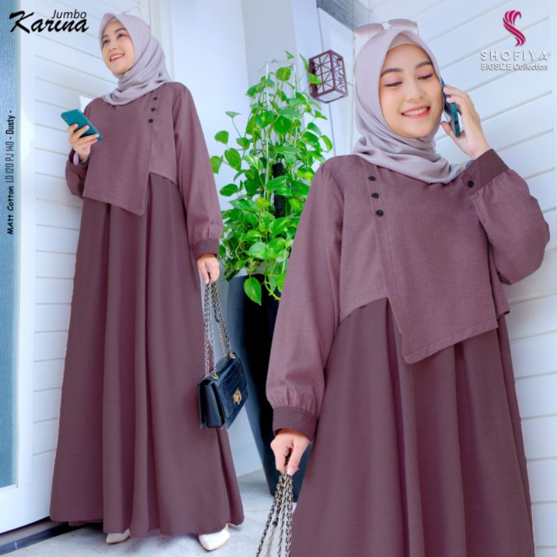 Karina Jumbo Dress LD 120, ori by Shofiya