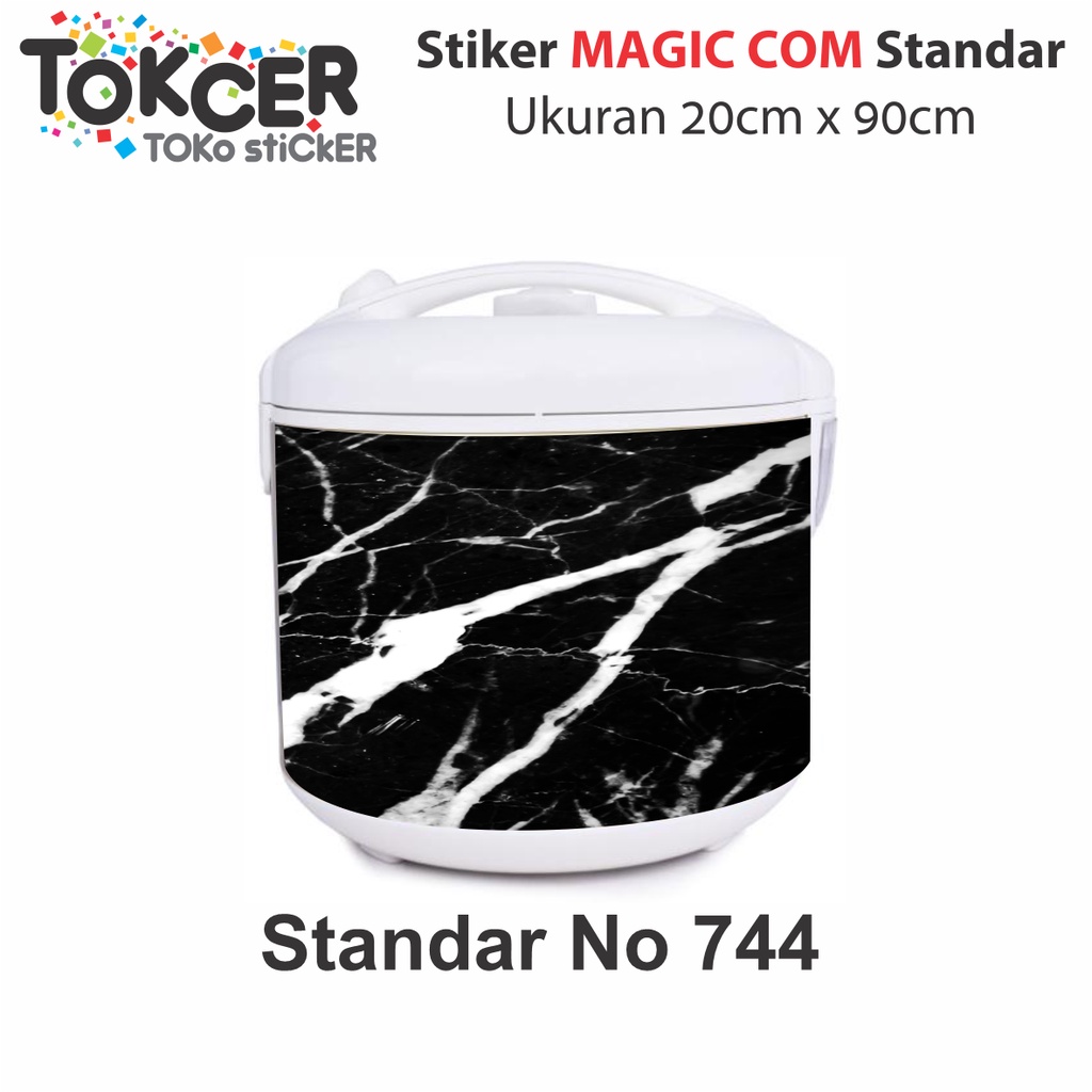 Stiker Kulkas/stiker Kompor/stiker Magicom/stiker AC Motif MARMER HITAM