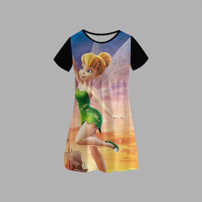 Baju Dress Daster Anak Animasi Kartun 3D Frozen Micket Mouse Princess Binatang Lucu Dll (Boleh Reque