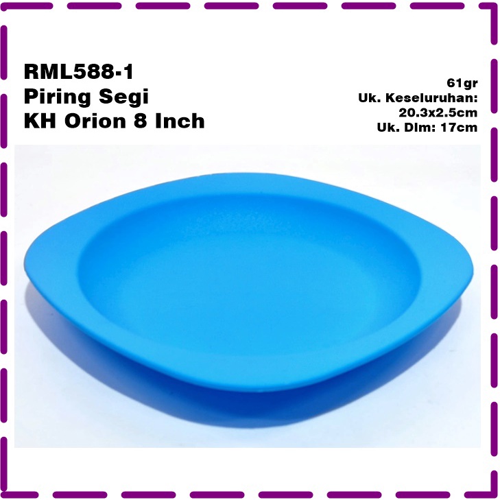 RML588-1 Piring Segi KH Orion 8 Inch