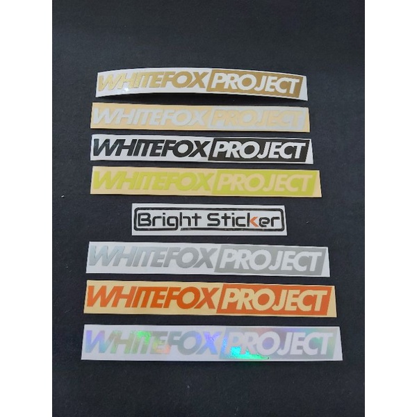 STICKER WHITEFOXPROJECT CUTTING