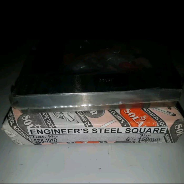 

Siku Mesin 6 inch 150 mm Penggaris Baja SOLAR
