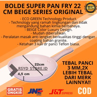 Bolde Panci Anti Lengket Wajan Granit  Ceramic Super Pan 