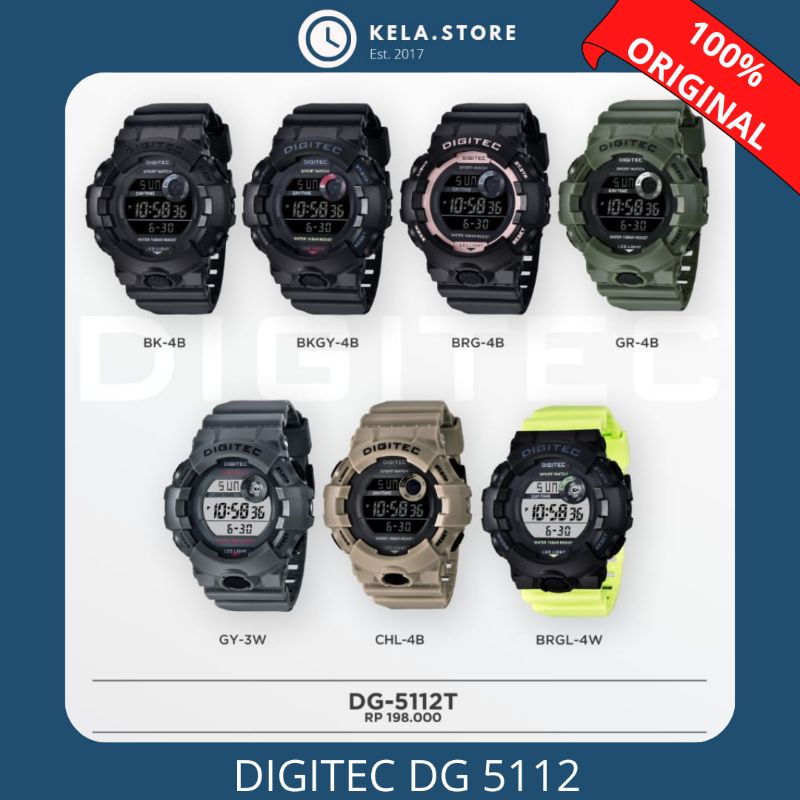 JAM TANGAN DIGITEC DG 5112 ORIGINAL