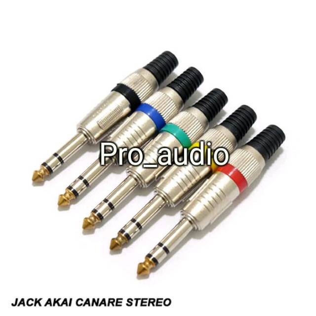 Jack Akai Stereo warna -  Jack mic murah