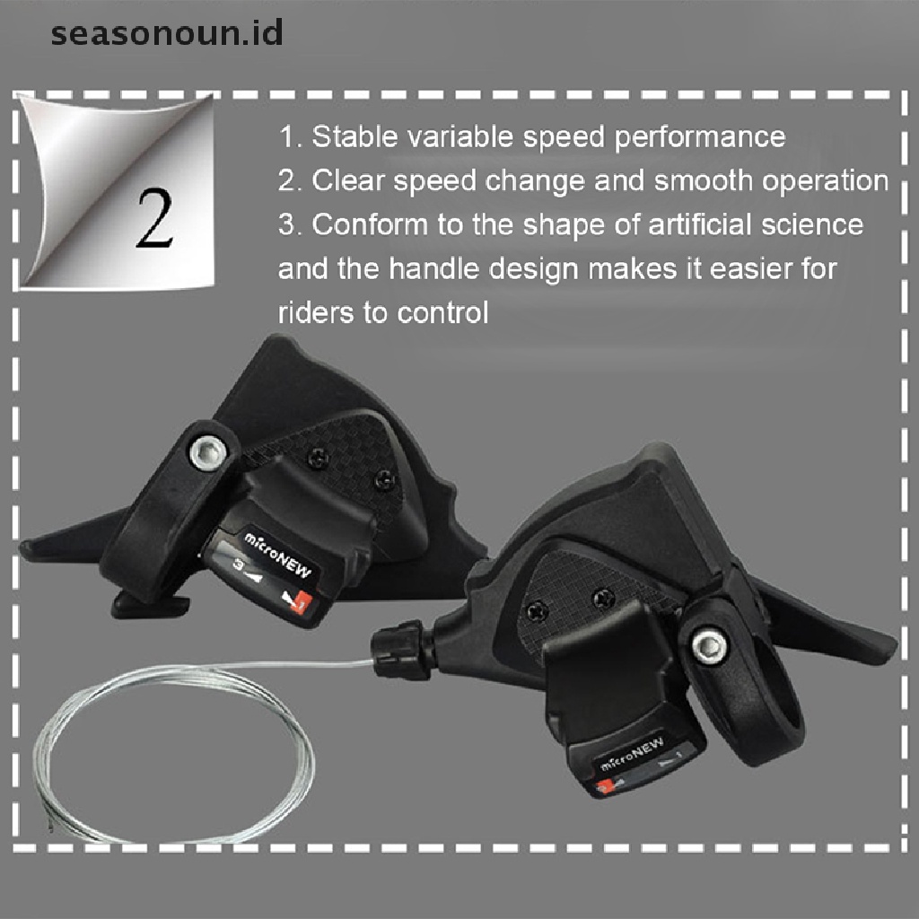 (seasonoun) Tuas Shifter Derailleur Depan / Belakang Sepeda 9 / 10 / 11 Speed