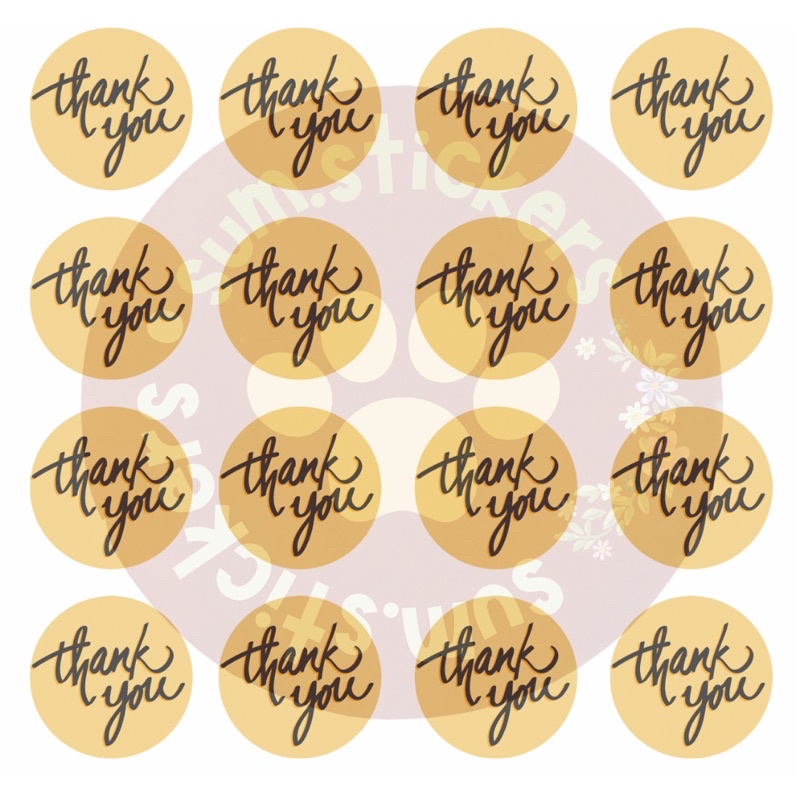 

Stiker Packaging Thank You