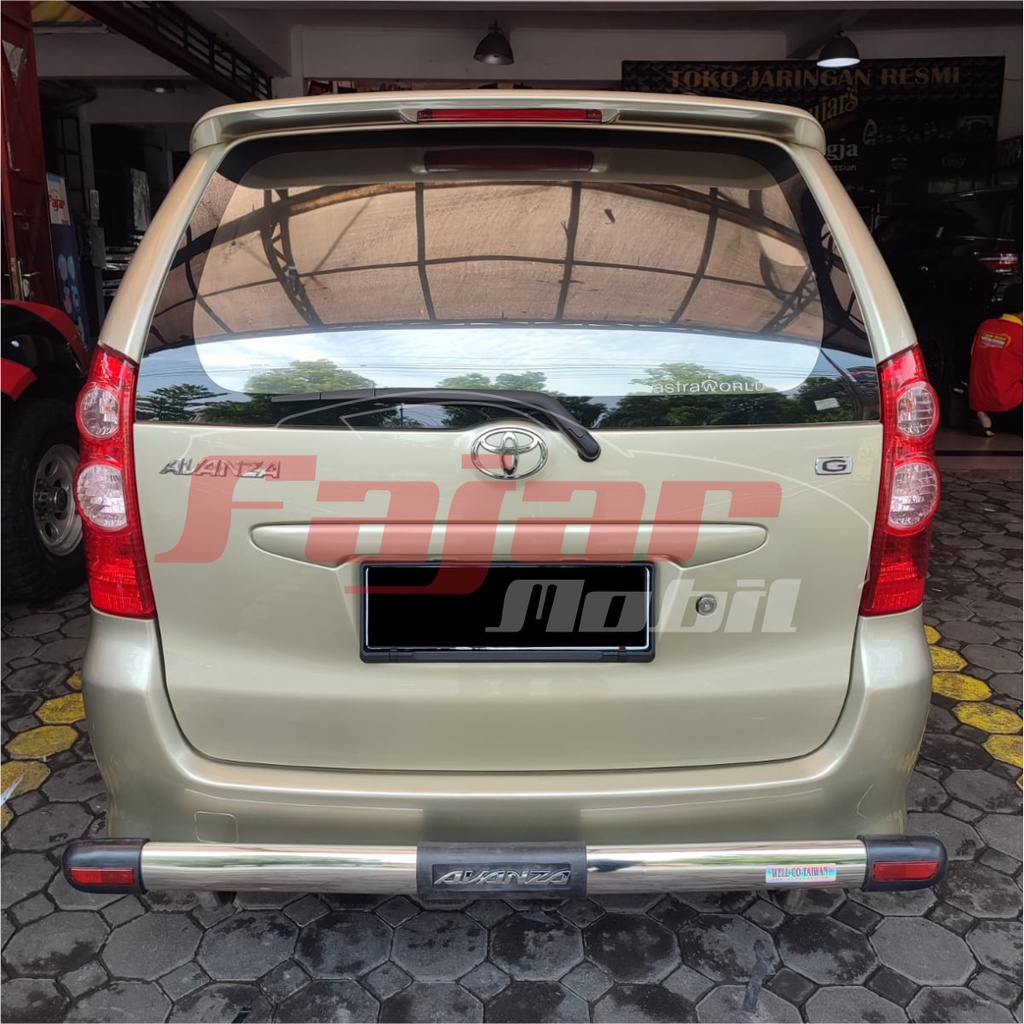 Bumper Belakang Stainless Oval Toyota Avanza 2004 - 2010