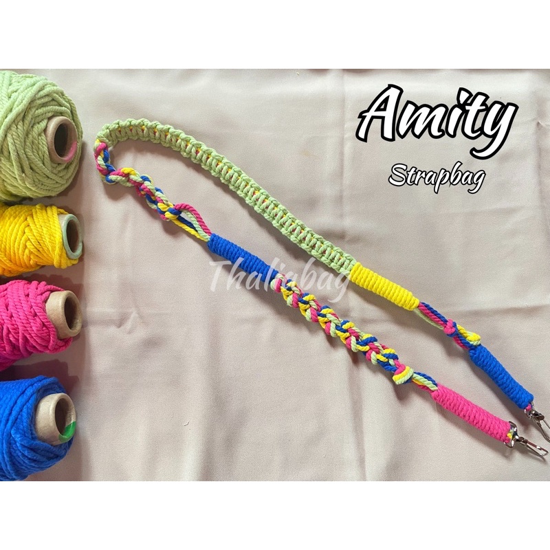 READY STOK STRAPBAG MACRAME AMITY BY THALIABAG // TALI TAS MURAH // HANDMADE // SLINGBAG // SHOULDERBAG // STRAP MACRAME // KEYCHAIN