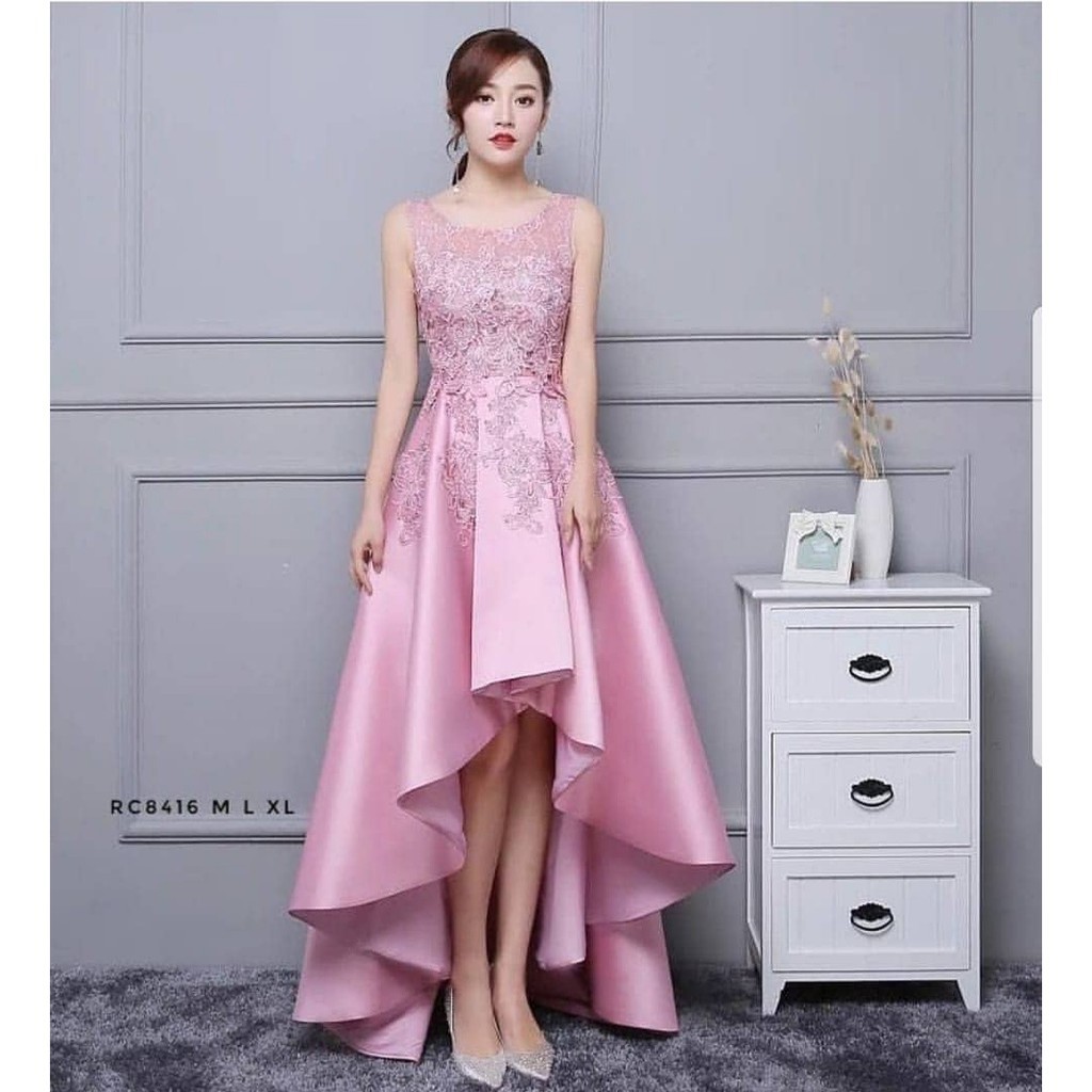 BAGUS BERKUALITAS MERAH PUTIH KUNING ANAK || A02 JIAYI DRES BRUKAT LAPIS FURING KOMBI SATIN,BLKG