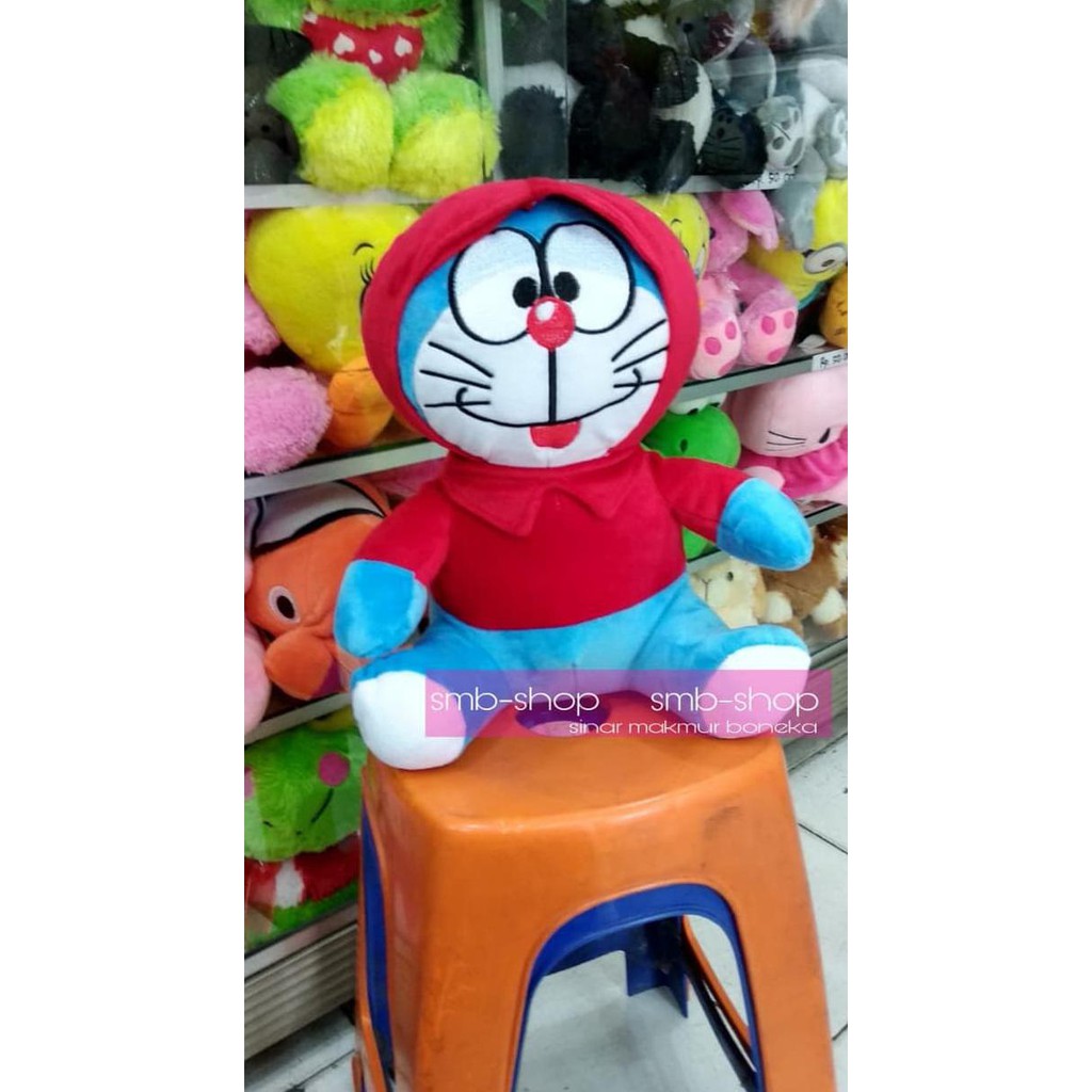 Boneka Doraemon With Hoodie Sehingga Menjadi Cute Doraemon