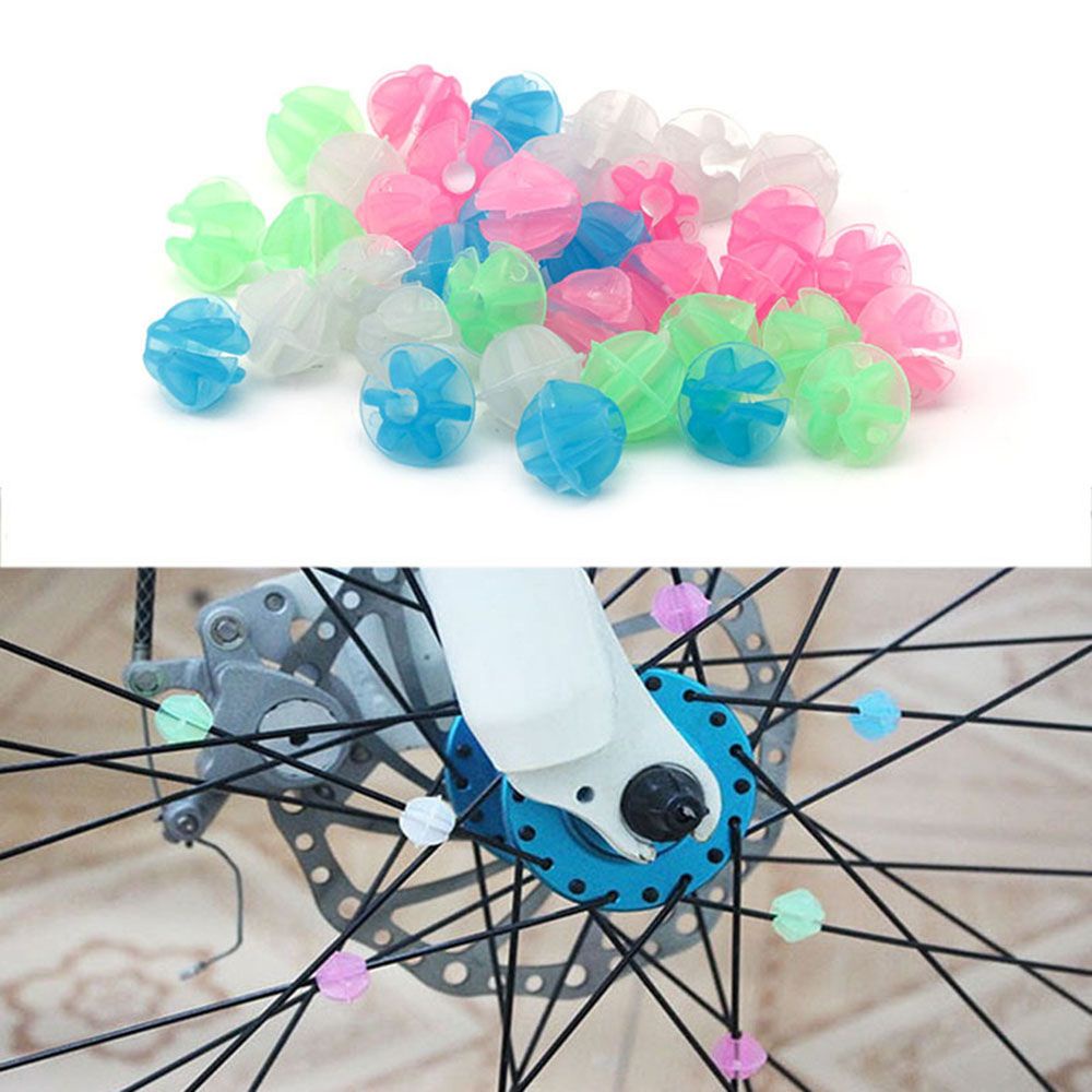 QUINTON Kids Bike Accessories Safety Decoration Spoke Beads Clip Wheel Warning Cycling Round Bicycle Bead