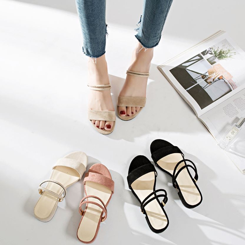 GI 911 (SIZE 35-40) RISCE SANDAL HEELS BLUDRU IMPORT WANITA CEWEK PEREMPUAN JAKARTA BATAM JSF