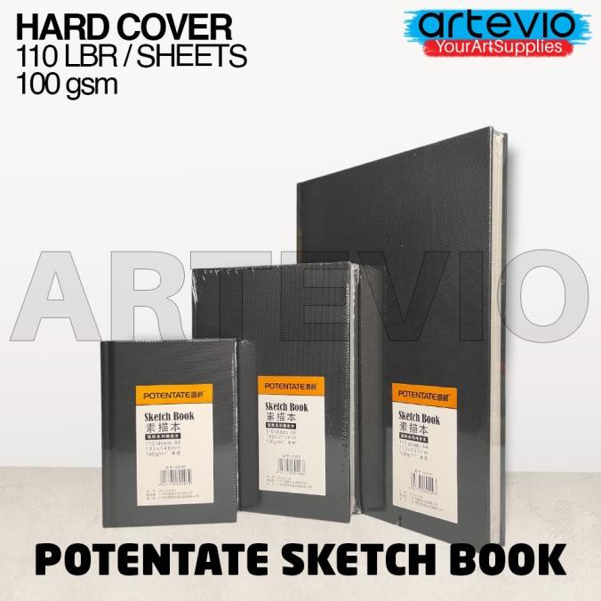 

PERALATAN MENGGAMBAR BUKU SKETSA / SKETCHBOOK POTENTATE / POTENTE SKETCHBOOK 110 SHEETS PERALATAN