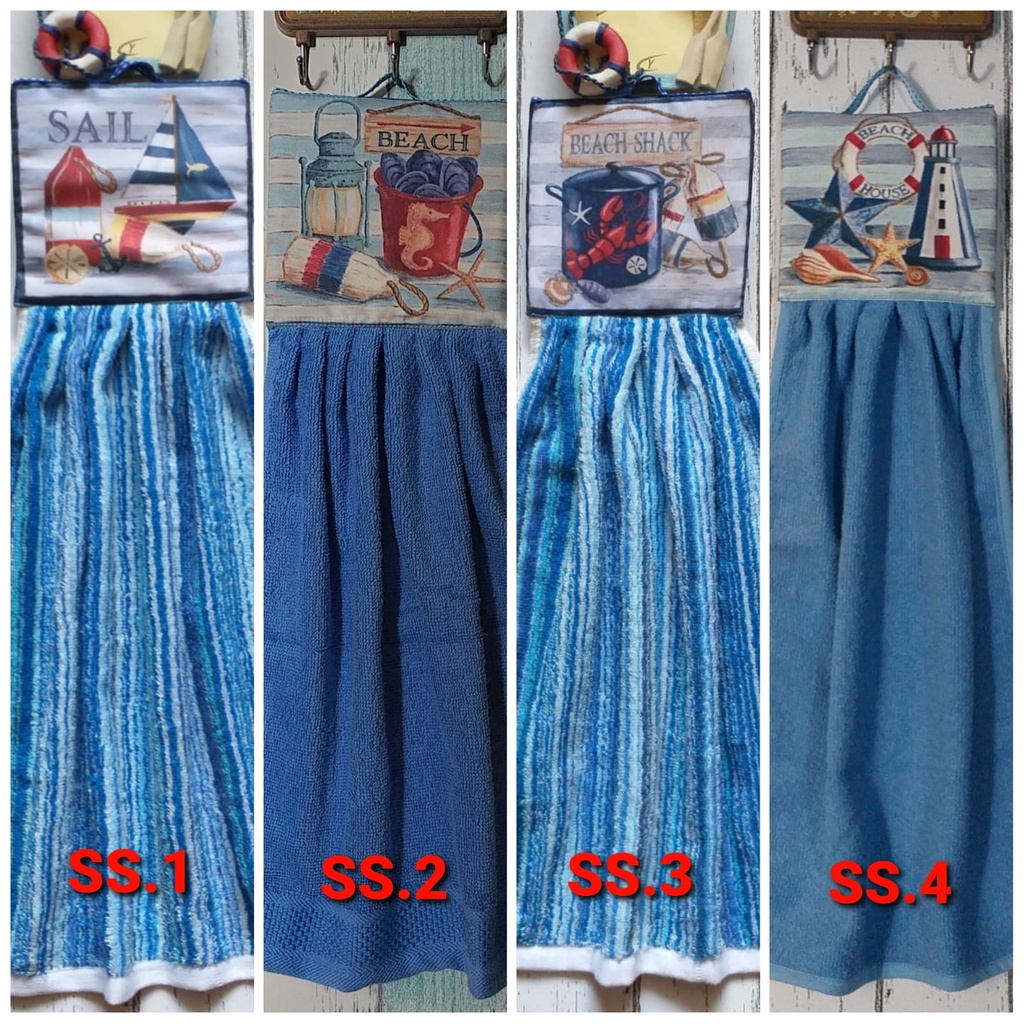 Jual Kain Lap Tangan Gantung Motif Sailor Handuk Lap Tangan Hand Towel Serbet Shopee