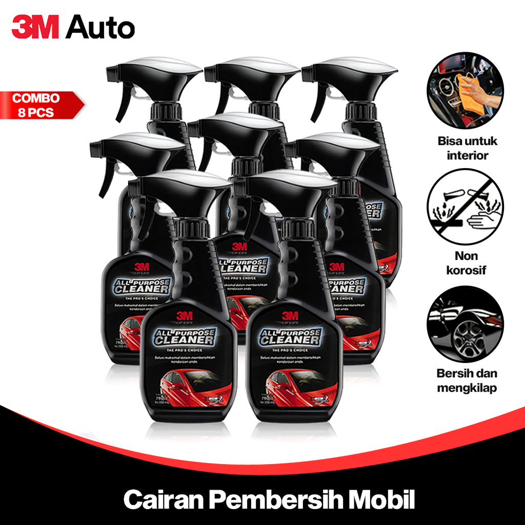 3M Auto Cairan Pembersih Mobil COMBO 8 Pcs Serbaguna All Purpose Cleaner CMB08-3M-79050