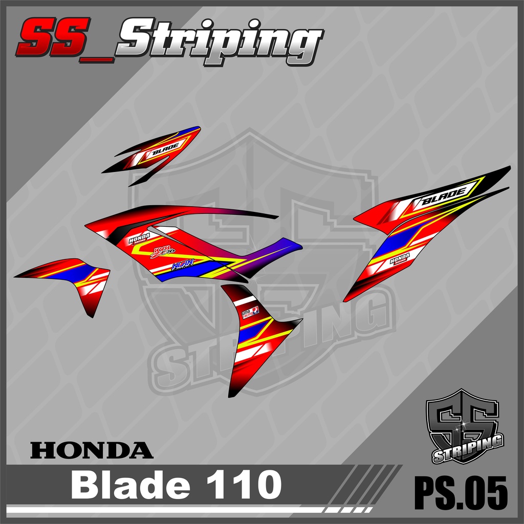 Sticker Striping List Variasi Blade 110 - Striping Blade 110. PS.005