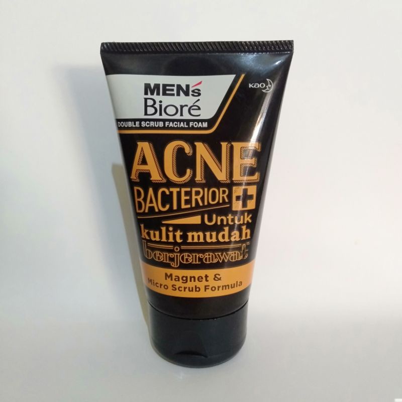 Biore Mens Acne Scrub Facial Foam 100g