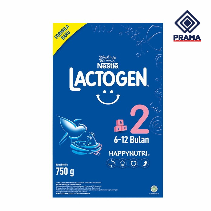 

LACTOGEN 2 HAPPYNUTRI (6-12 BULAN) 750GR