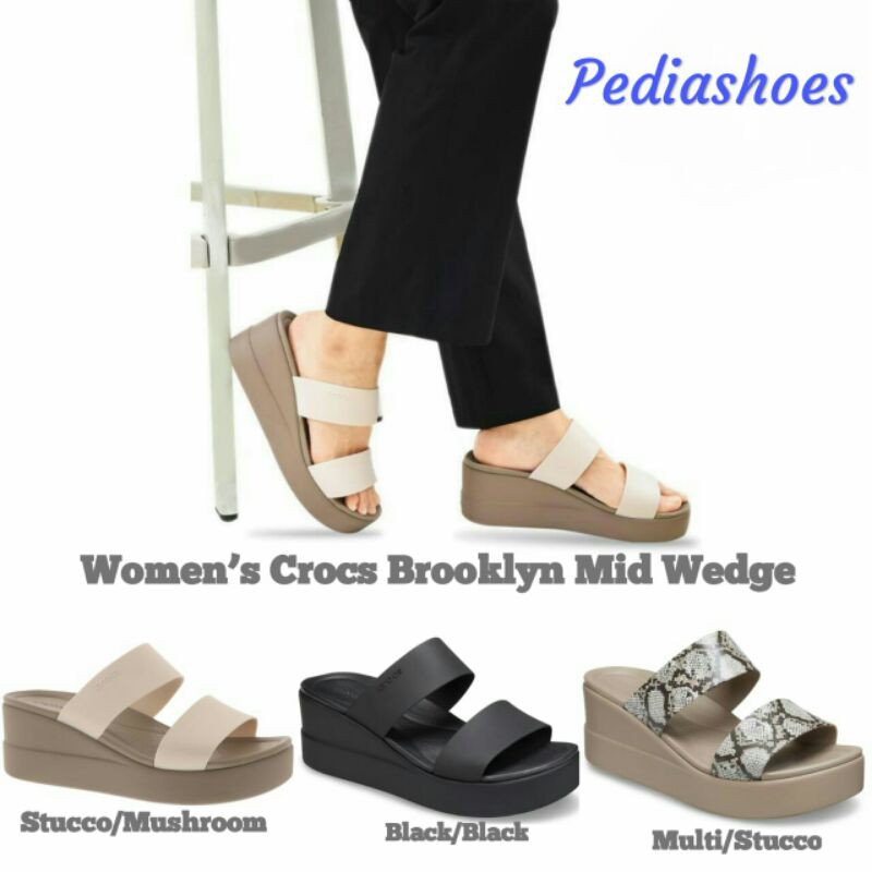 SANDAL CROCS BROOKLYN MID WEDGES WOMEN / BROOKLYN SLIDE WEDGES