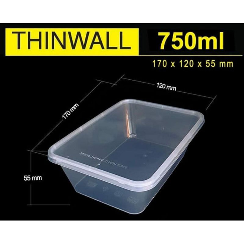 THINWALL/BOX/CUP 750ML