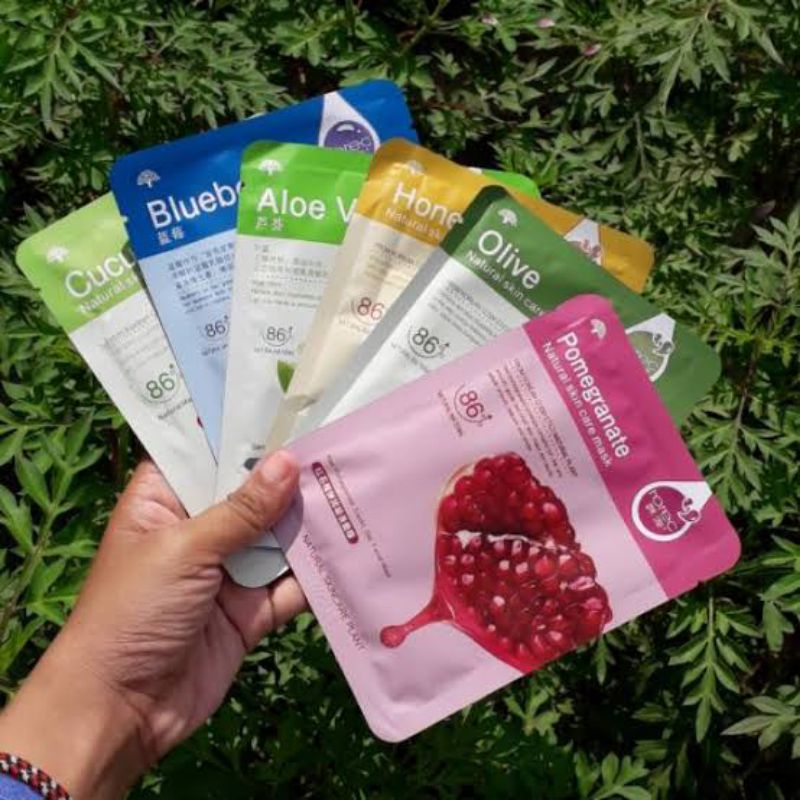 MASKER ROREC/SHEET MASK/ROREC MASK/ROREC NATURAL
