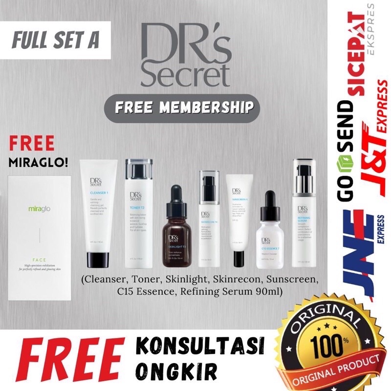 [ PROMO ] - DR’s Secret Full Set A - Dr Secret Paket Lengkap A - DRS Secret Paket Flek