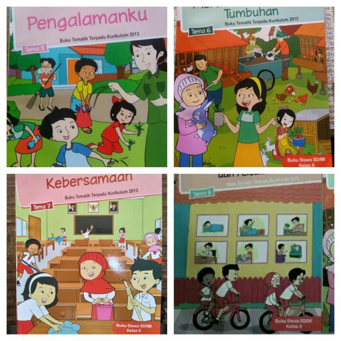 

❤BISA COD❤ Buku Tematik Kelas 2 tema 5 6 7 8