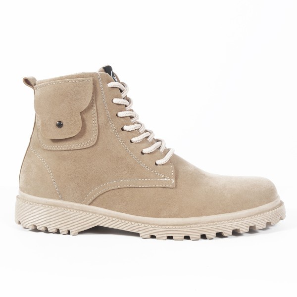 Sepatu Boots Wanita Terbaru V 3161 Brand Varka Sepatu Kets Wanita Kuliah Kerja Hangout Trendi Berkualitas Warna Krem