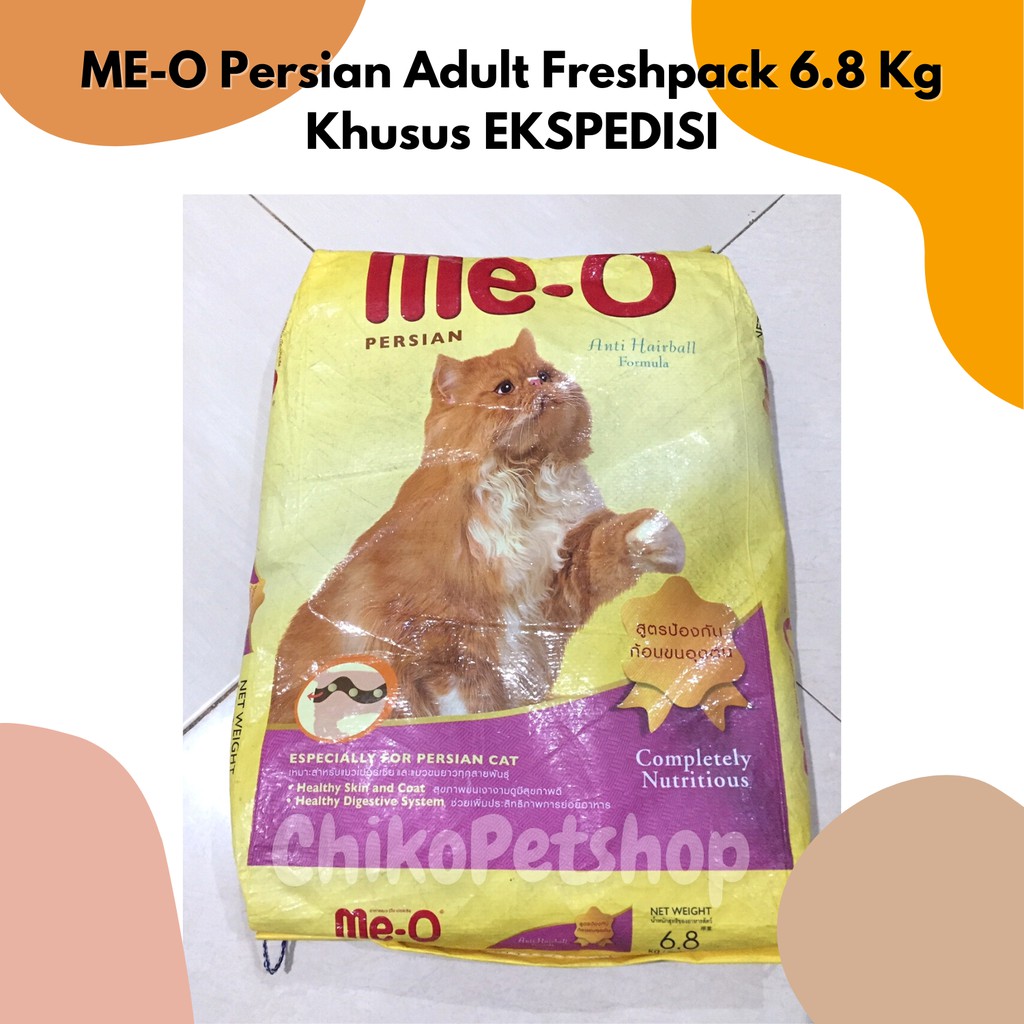 [ESKPEDISI] ME-O PERSIAN ADULT Makanan Kucing Persia Dewasa MEO Kemasan Frespack 6.8 Kg