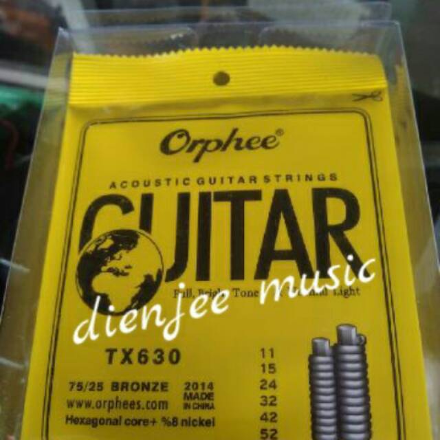 Senar gitar akustik orphee TX630