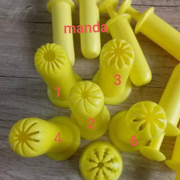 Cetakan Kue Kering Bunga Cetakan Kue Semprit Cetakan Kue Lebaran Acuan Dorong Spuit Dorong