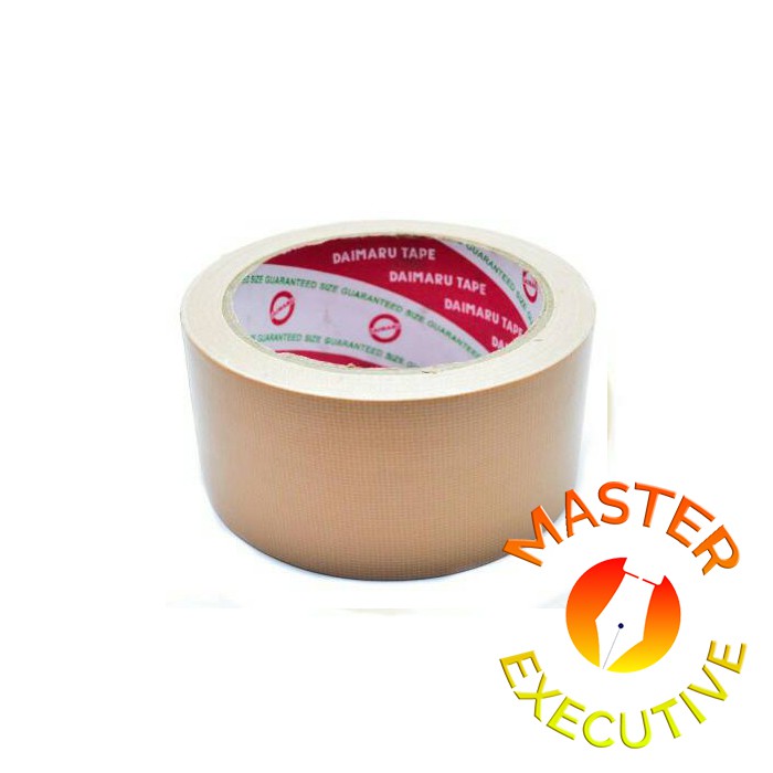 [Roll] Daimaru Lakban Kain Cream 2 inch / Cloth Tape 48 mm x 12 meter