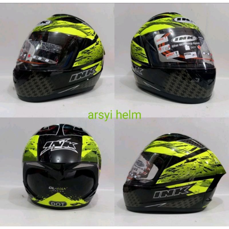 HELM INK CL MAX SERI 7 BLAK/YELOW ORIGINAL