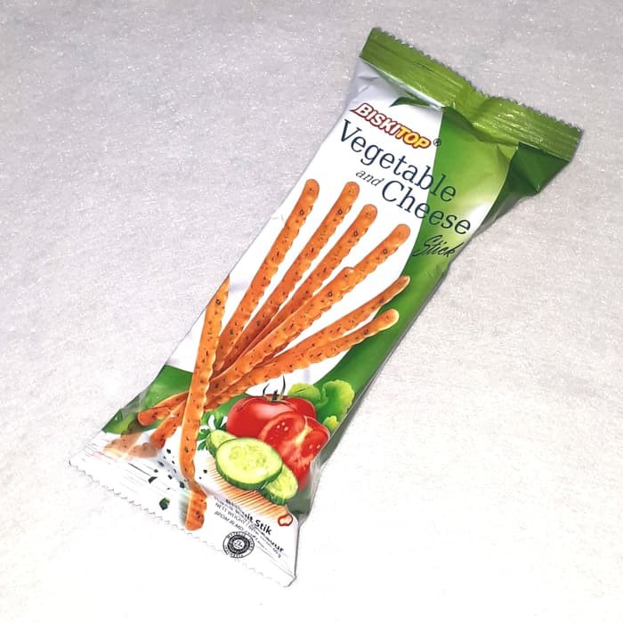 [HALAL] Biskitop Vegetable and Cheese Stick 60gr / Curry Stick Rasa Keju / Kari / Sesame Wijen