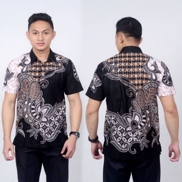 Kemeja Batik Lengan Pendek / Hem / Sragam Kantor / kondangan / baju Pria dewasa /  formal / Kasual