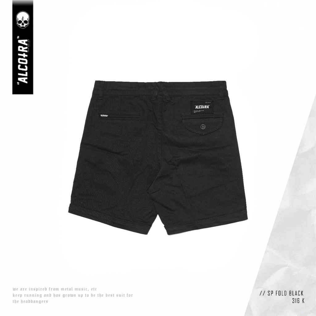 SP FOLD BLACK // SHORT PANTS FOLD BLACK