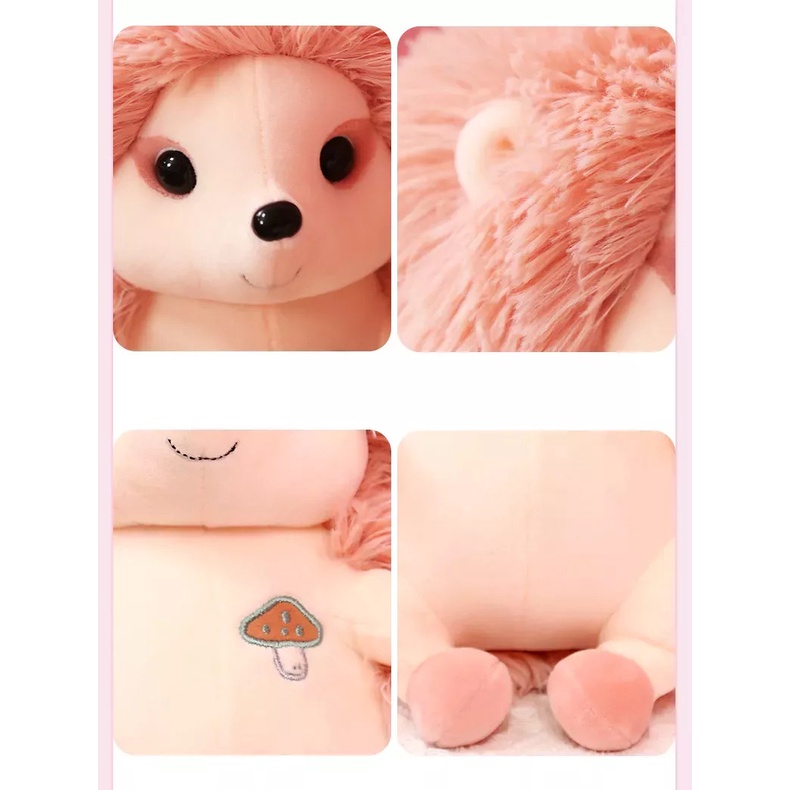 Mainan Boneka Landak Hedgehog Plush Lucu Imut Bahan Halus Lembut Viral Terbaru