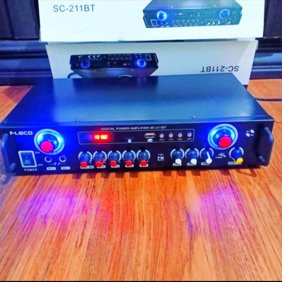 COD Amplifier Fleco SC-211BT - Power Ampli Fleco SC-211BT-Ampli Bluetooth//Ampli Karaoke SC-211BT