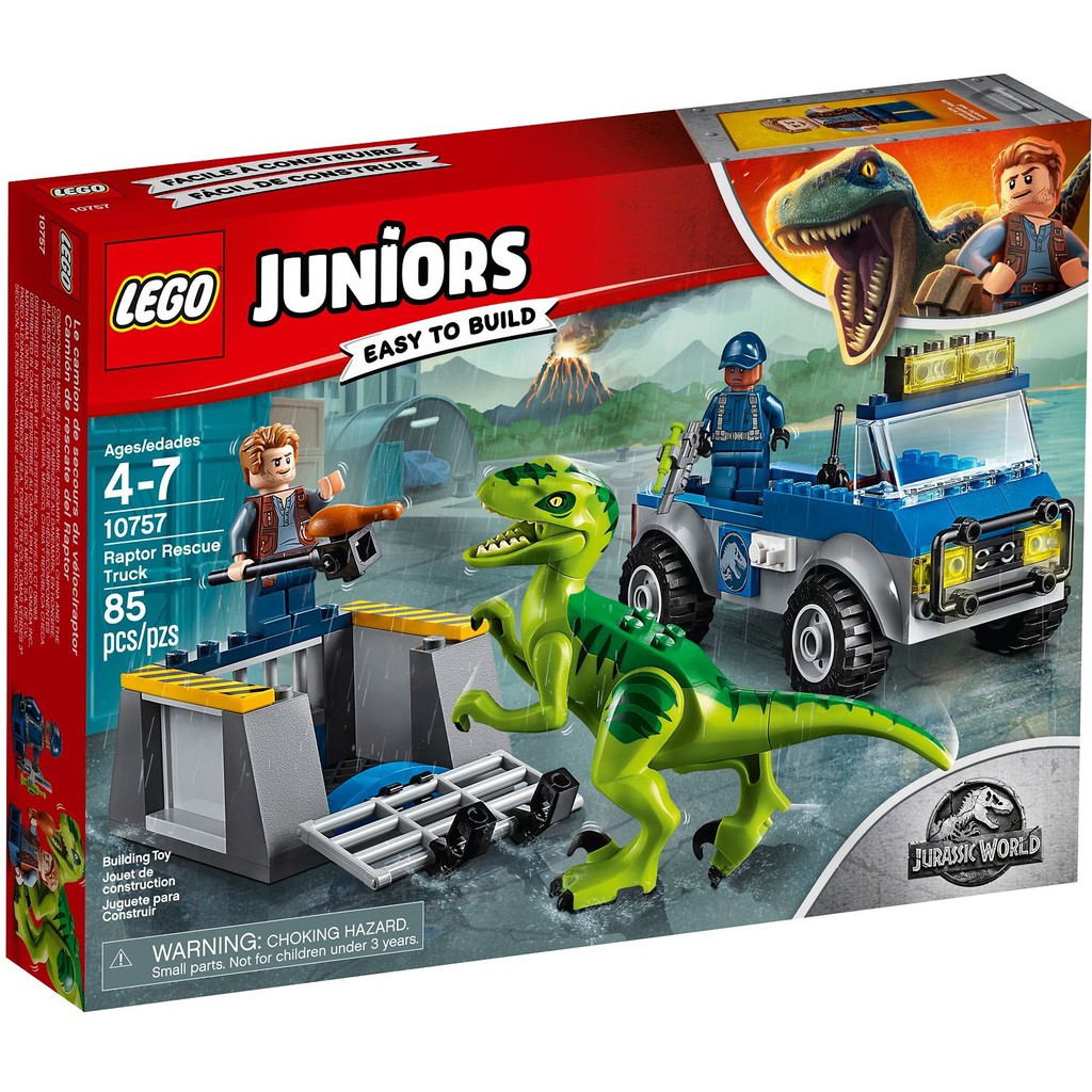 Lego 10757 Juniors Raptor Rescue Truck