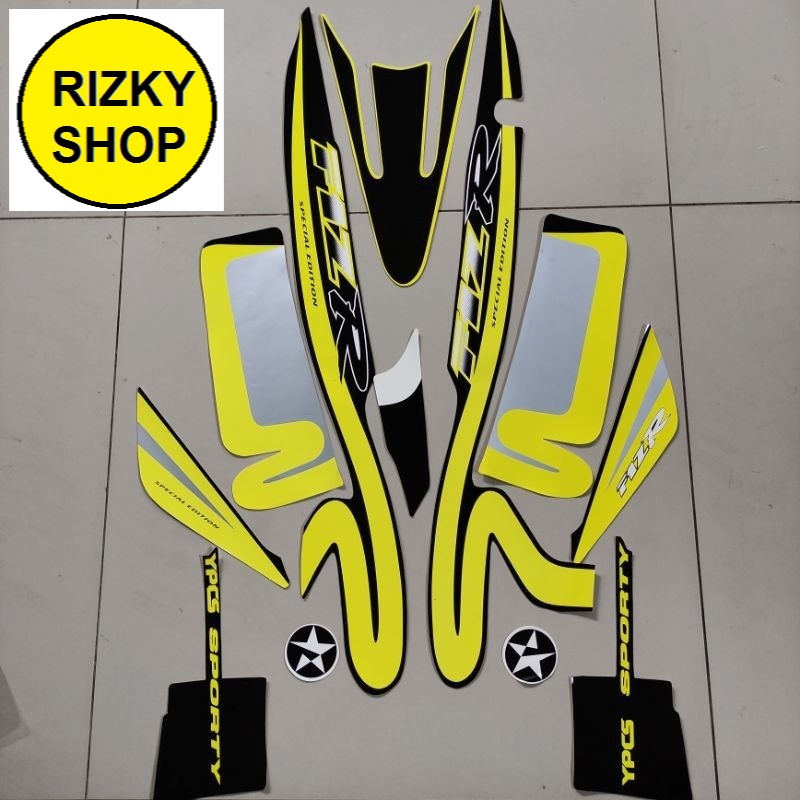 striping yamaha fizr f1zr fiz r caltex kuning