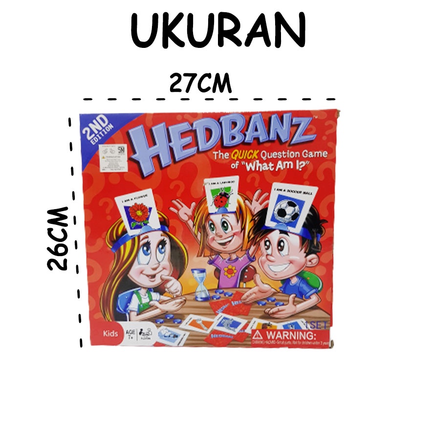 Mainan Hedbanz Card/ Mainan Edukasi Family Game Hedbanz/ Mainan Tebak Gambar dan Kata/ Mainan Teka Teki 6188-4