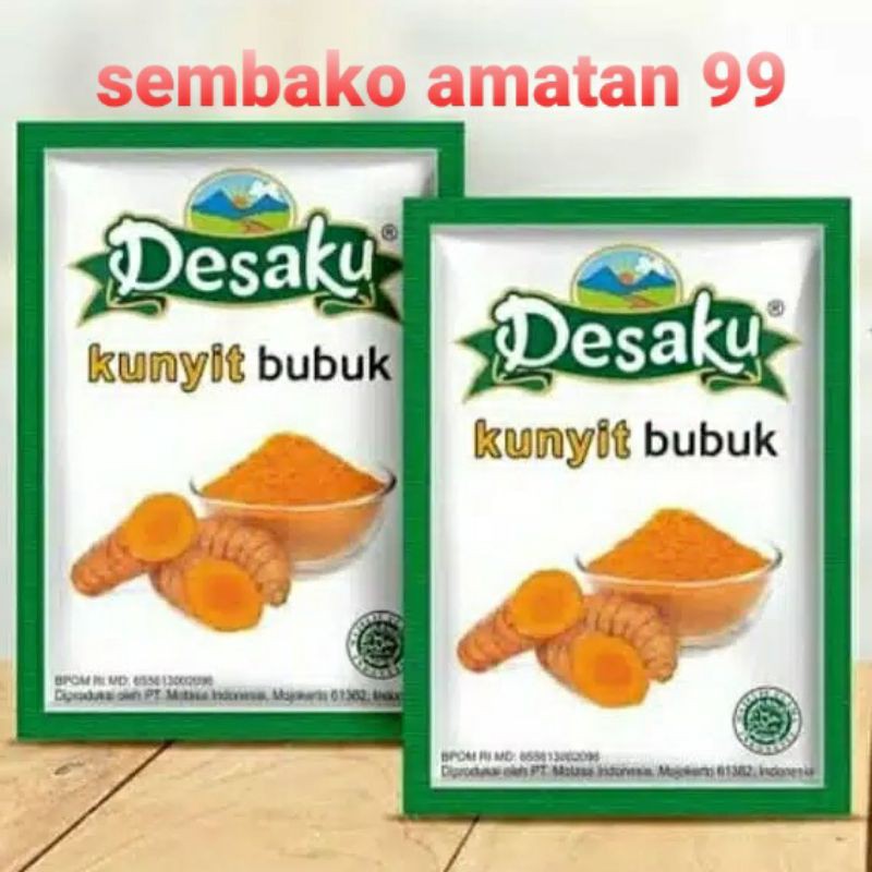 Desaku Kunyit Bubuk 10 Gram Harga 1 Saset